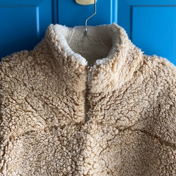 Lg. Peach Love Sherpa Pullover - Picture 4 of 6